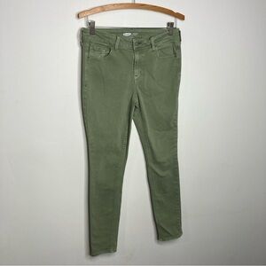 Old Navy rockstar super skinny jeans mid rise green size 6